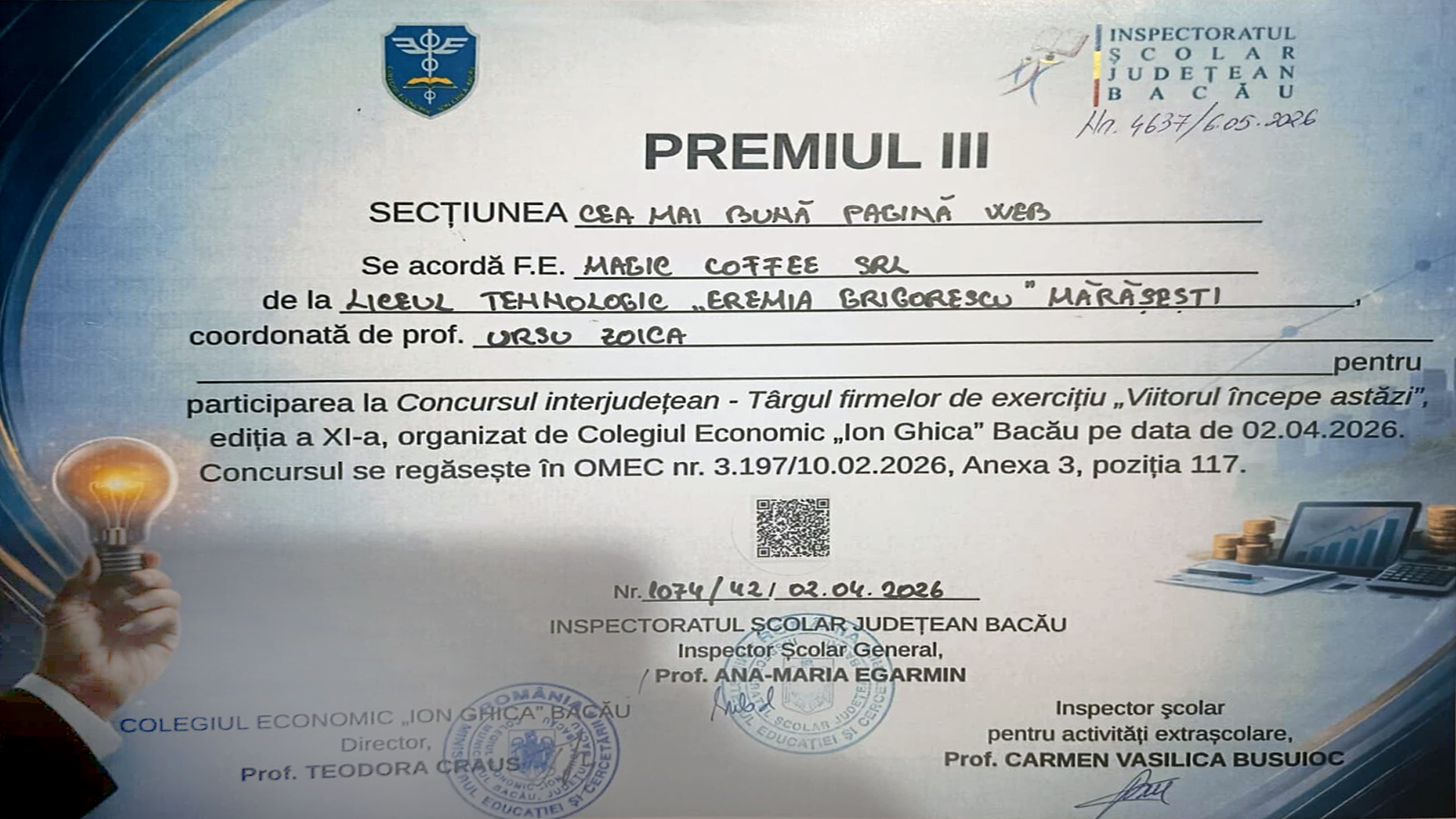 Concursul Interjudețean ”Viitorul începe astăzi”